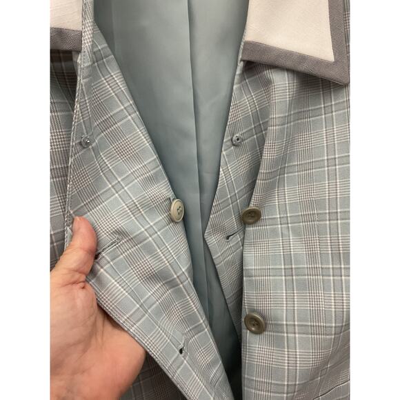 Le Suit 2PC Skirt Suit Women’s 12 Plaid Blazer & Matching Skirt Excellent - Picture 5 of 9